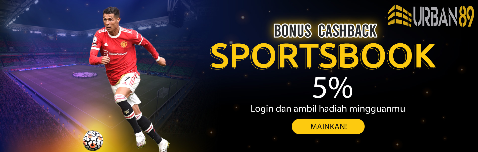 BONUS CASHBACK SPORTSBOOK 5%